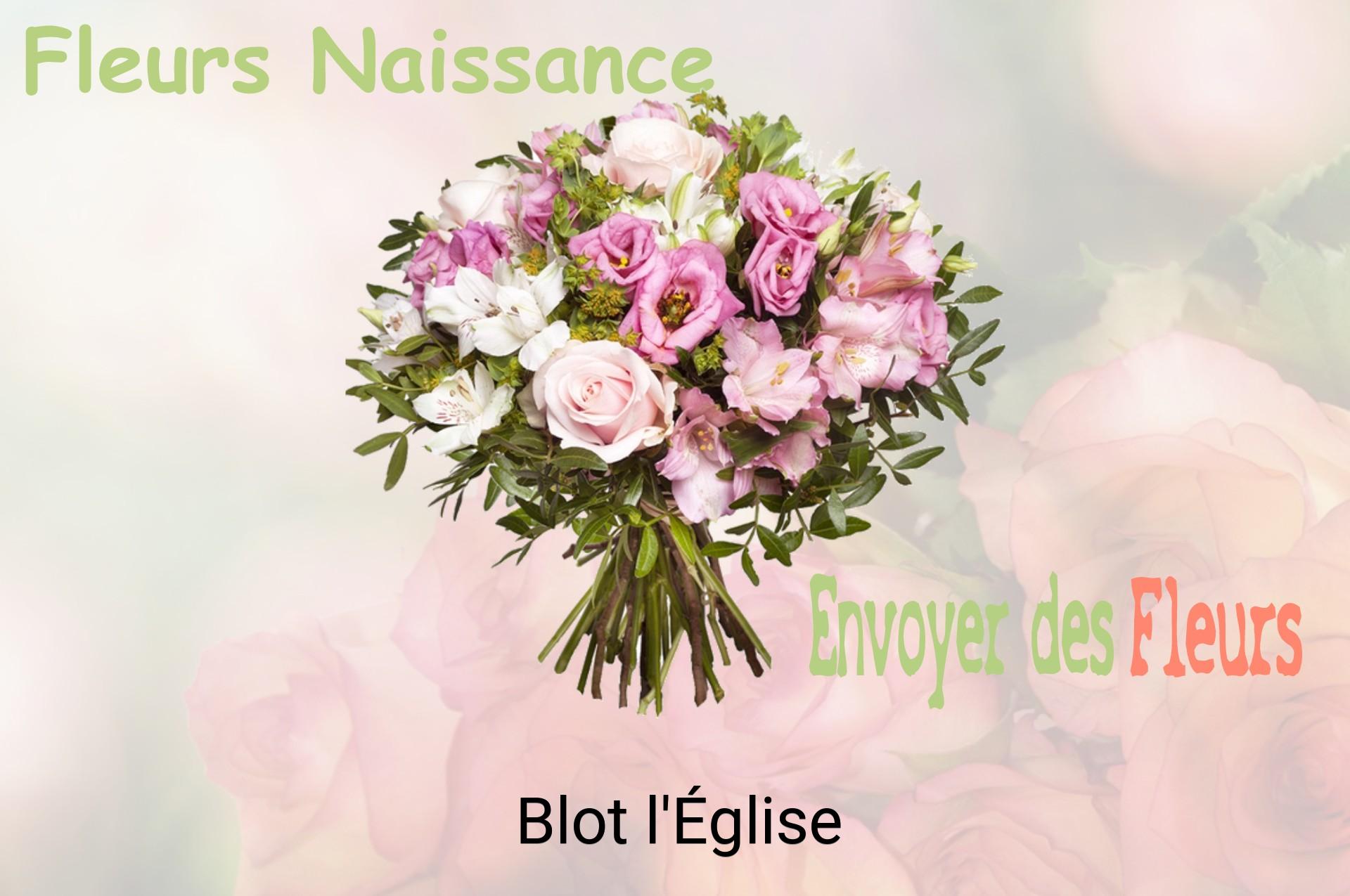 Bouquet de fleurs de naissance livré à Blot-l'Église